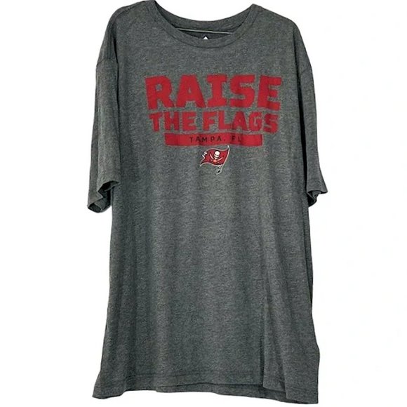 NFL Team Apparel Tampa Bay Buccaneers Bucs Raise the Flags Men's T-Shirt XXL - Picture 3 of 3